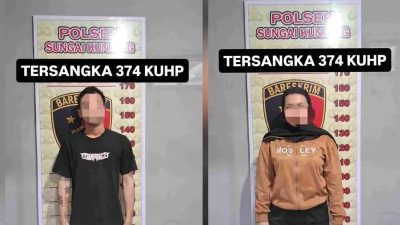 Dua Karyawan CV. DINOY 1980 Ditangkap Polisi Usai Gelapkan Barang dan Uang Perusahaan