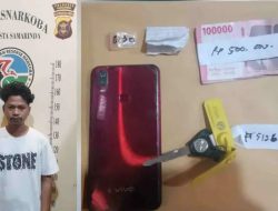 Polresta Samarinda Berhasil Tangkap Pengedar Sabu di Jalan Cokrominoto, Barang Bukti Diamankan